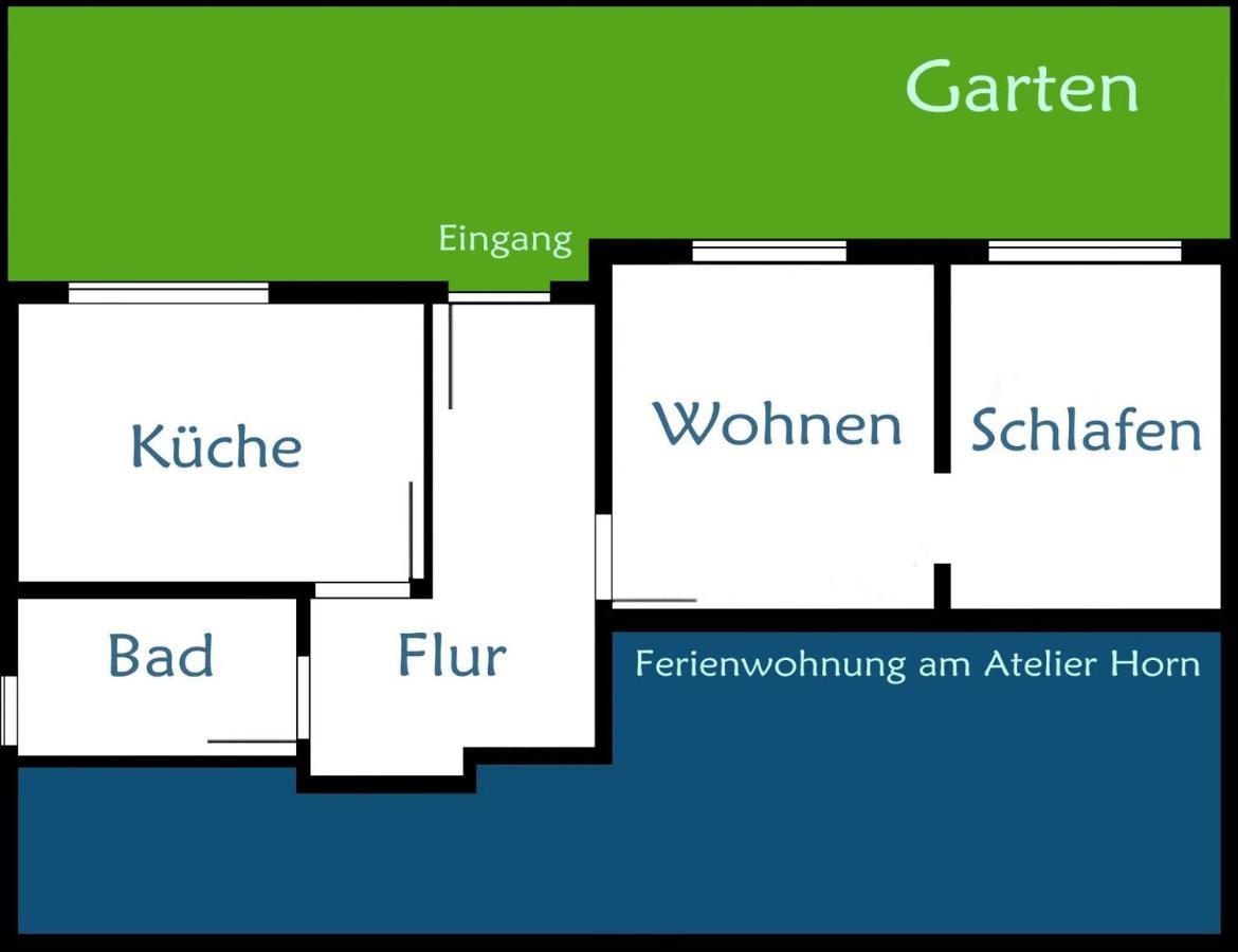 אובראט Ferienwohnung Am Atelier Horn מראה חיצוני תמונה